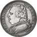 France, Louis XVIII, 5 Francs, Louis XVIII, 1814, Toulouse, Silver, EF(40-45)