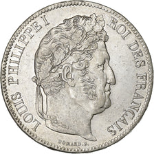 France, 5 Francs, Louis-Philippe, 1833, Paris, Silver, EF(40-45), KM:749.1