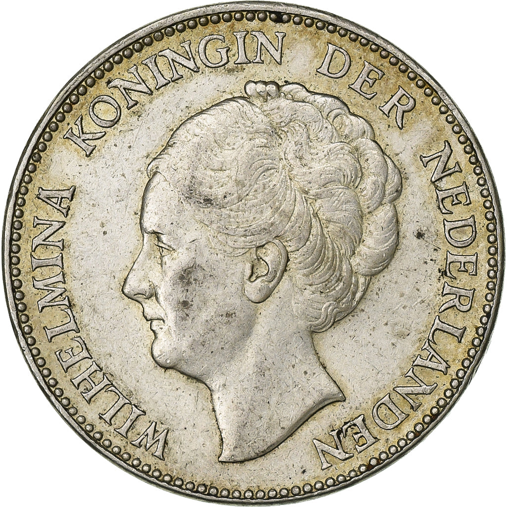 Pays-Bas, Wilhelmina I, Gulden, 1931, Utrecht, Argent, TTB, KM:161.1