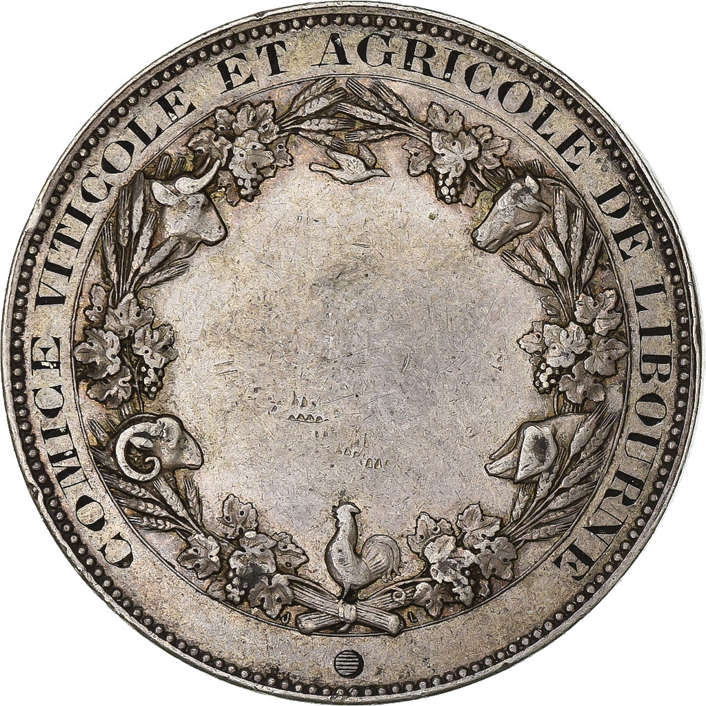 Frankreich, Medaille, COMICE VITICOLE ET AGRICOLE DE LIBOURNE, Silber, Barre, SS