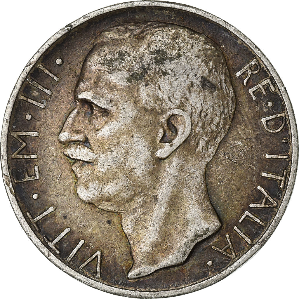 Italy, Vittorio Emanuele III, 10 Lire, 1927, Rome, Silver, VF(30-35), KM:68.2