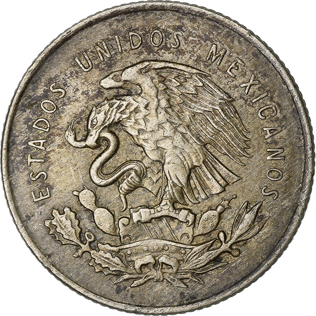 Messico, 25 Centavos, 1952, Mexico City, Argento, BB, KM:443