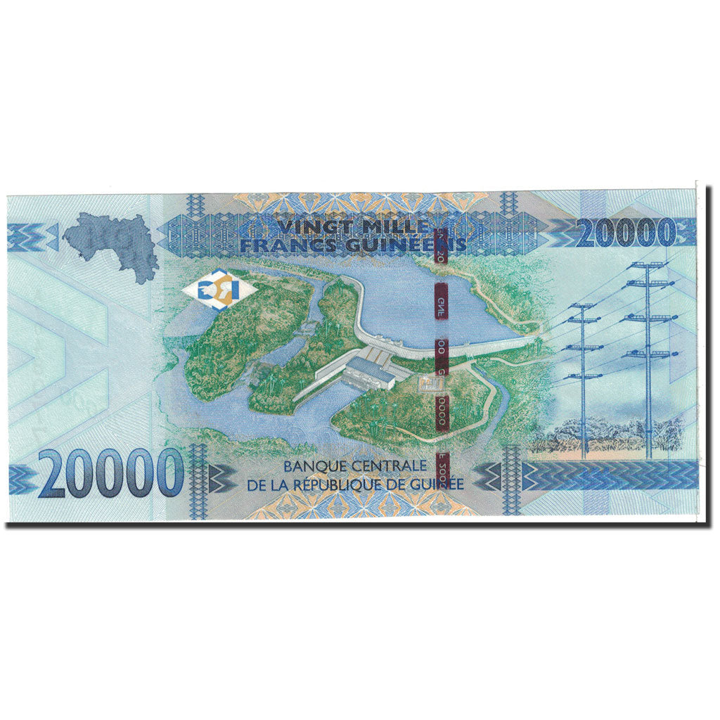 Geldschein, Guinea, 20000 Francs, 2015, Undated, KM:47, UNZ