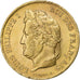 Francia, 40 Francs, Louis-Philippe, 1833, Paris, Oro, MBC+, KM:747.1