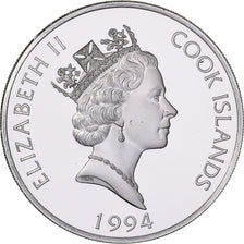 Cook Islands, Elizabeth II, 10 Dollars, 1994, Franklin Mint, Silver, MS(63)