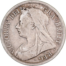 Great Britain, Victoria, 1/2 Crown, 1899, Silver, VF(20-25), KM:782