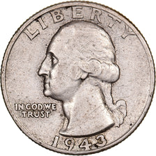 United States, Quarter, Washington Quarter, 1943, Philadelphia, Silver