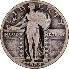 United States, Quarter, Standing Liberty Quarter, 1928, Philadelphia, Silver
