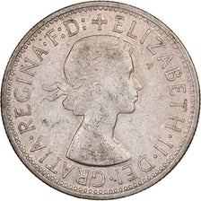 Australia, Elizabeth II, Florin, 1954, Melbourne, Silver, EF(40-45), KM:55