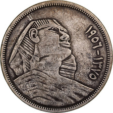 Egypt, 20 Piastres, 1956, Cairo, Silver, EF(40-45), KM:384