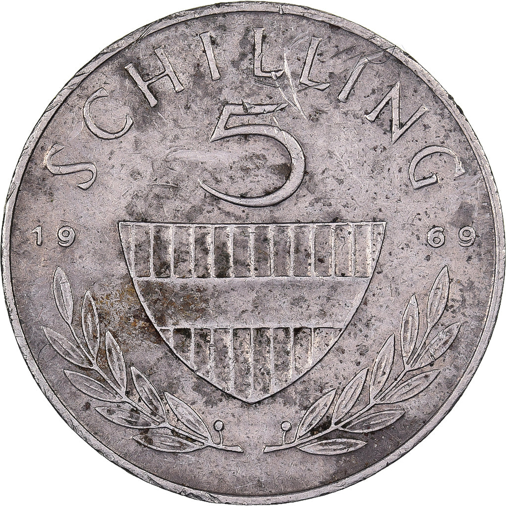 Autriche, 5 Schilling, 1969, Cupro-nickel, TTB, KM:2889a