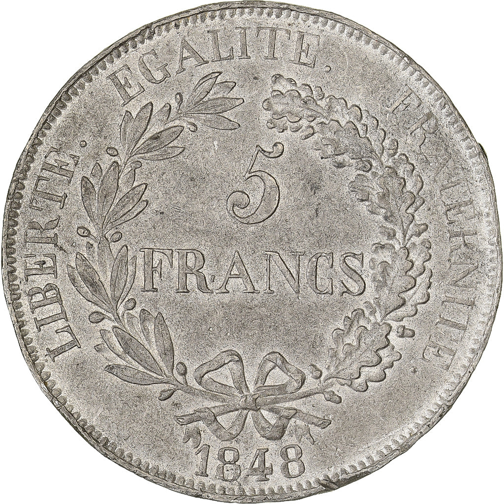 France, 5 Francs, 1848, CONCOURS DE GAYRARD, Tin, EF(40-45), KM:Pn57