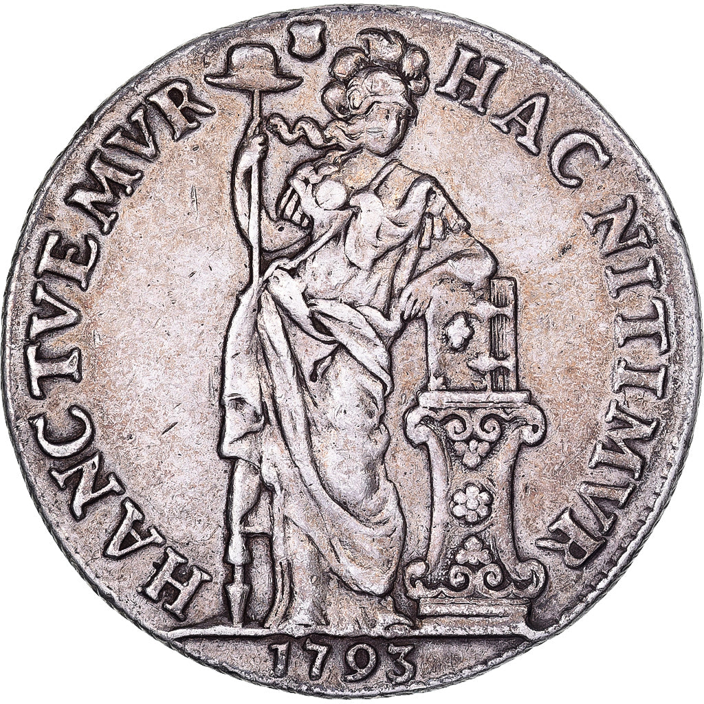 Netherlands, UTRECHT, 3 Gulden, 60  Stuiver, 1793, Utrecht, Silver, EF(40-45)