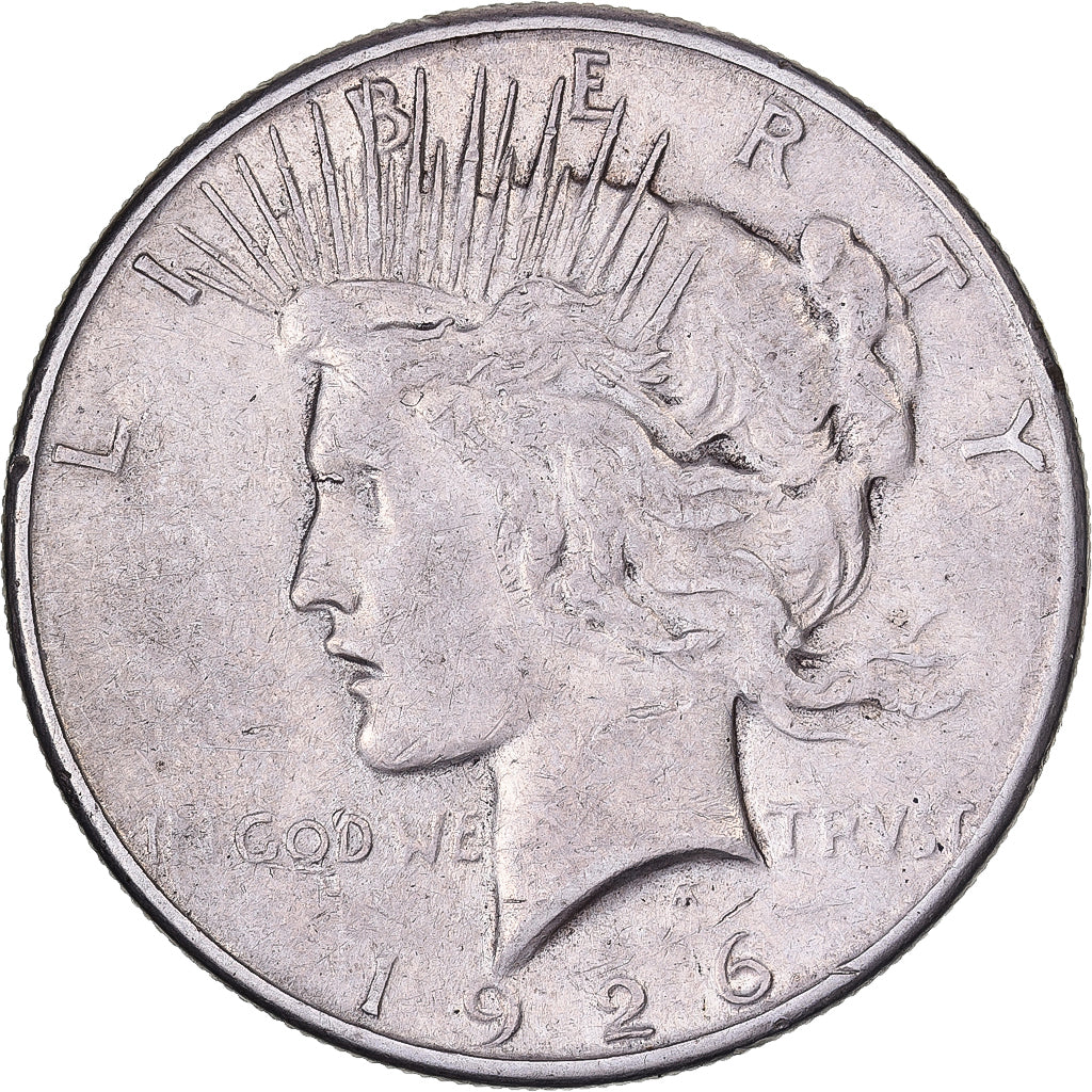 United States, Dollar, Peace Dollar, 1926, San Francisco, Silver, EF(40-45)