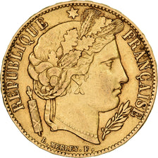 Frankreich, 20 Francs, Cérès, 1851, Paris, Gold, SS, KM:762