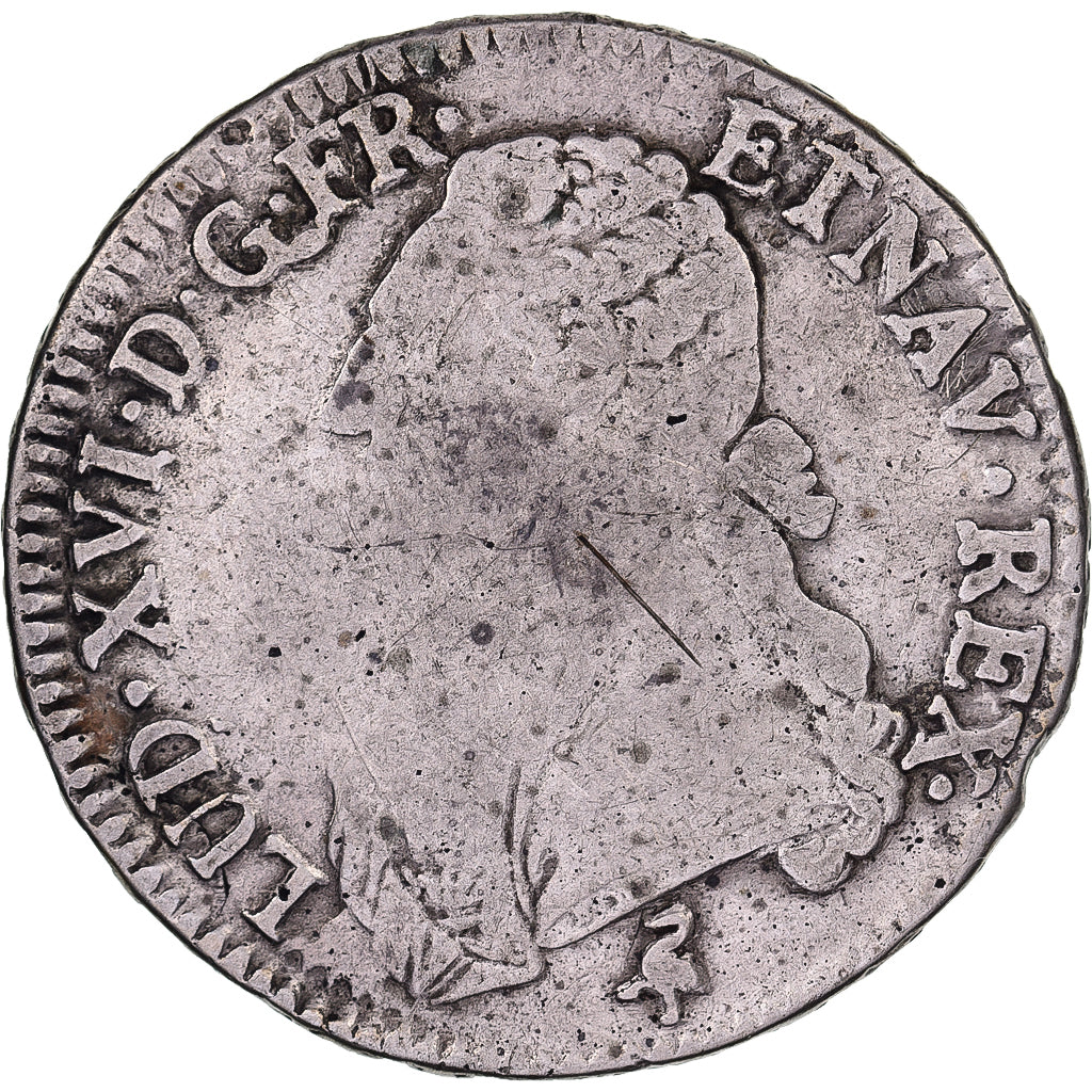 France, Louis XVI, Ecu, Écu aux branches d'olivier, 1789, Paris, FAUX, Argent