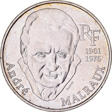 France, 100 Francs, André Malraux, 1997, Paris, Silver, AU(55-58), KM:1188
