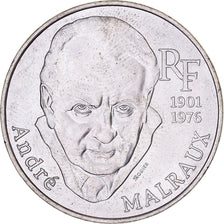 France, 100 Francs, André Malraux, 1997, Paris, Silver, AU(55-58), KM:1188