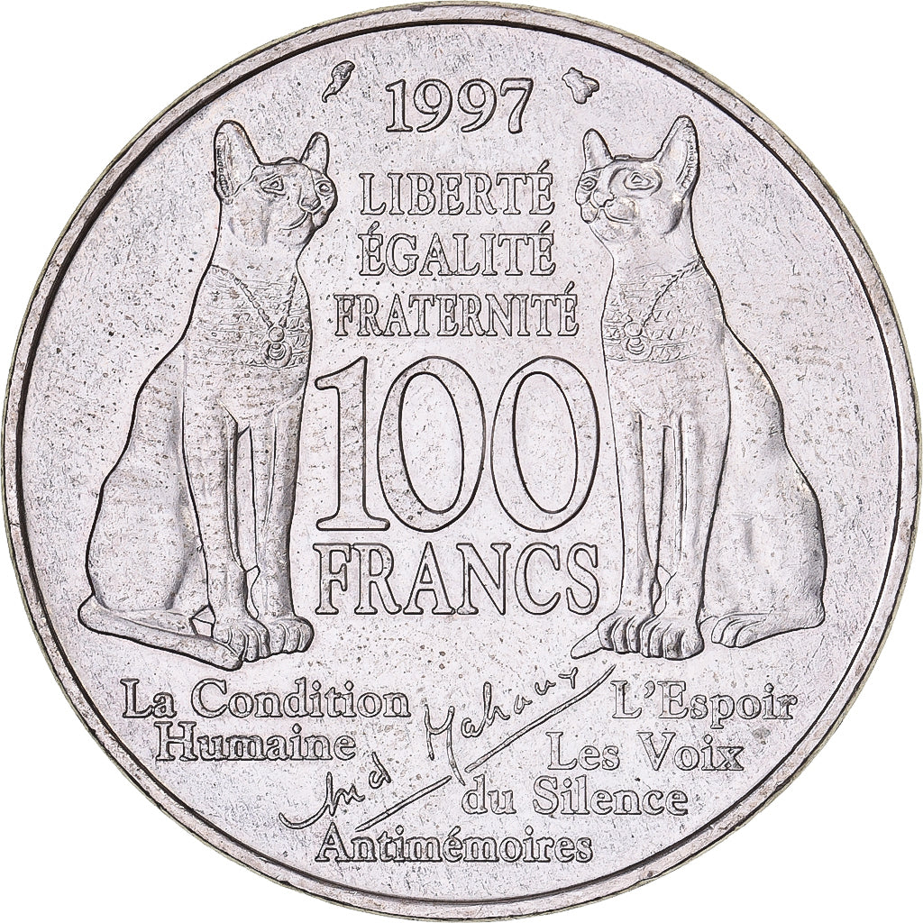 Francia, 100 Francs, André Malraux, 1997, Paris, Plata, EBC, KM:1188