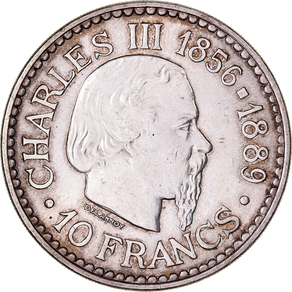 Monaco, Rainier III, 10 Francs, 1966, Paris, Silver, AU(55-58), KM:146