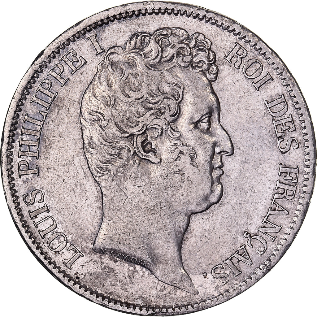 France, 5 Francs, Louis-Philippe, 1831, Lille, Silver, EF(40-45), KM:735.13