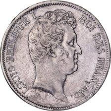 France, 5 Francs, Louis-Philippe, 1831, Lille, Silver, EF(40-45), KM:735.13