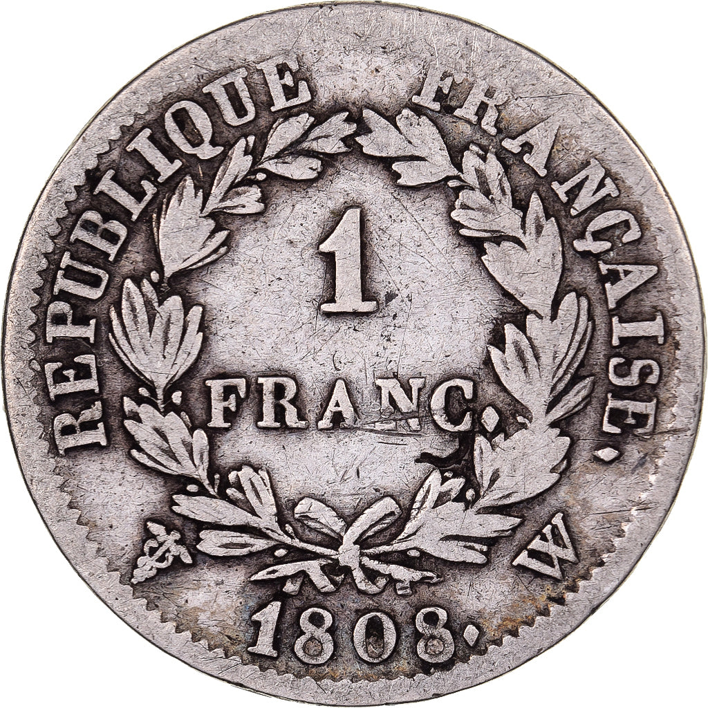France, Franc, Napoléon I, 1809, Lille, Silver, VF(20-25), KM:692.16