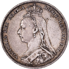 Gran Bretagna, Victoria, Shilling, 1890, Argento, BB+, KM:774