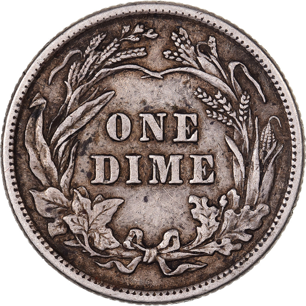 United States, Dime, Barber Dime, 1915, Philadelphia, Silver, VF(30-35), KM:113