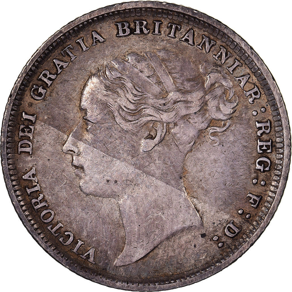 United Kingdom, Victoria, 6 Pence, 1884, Silber, SS, KM:757