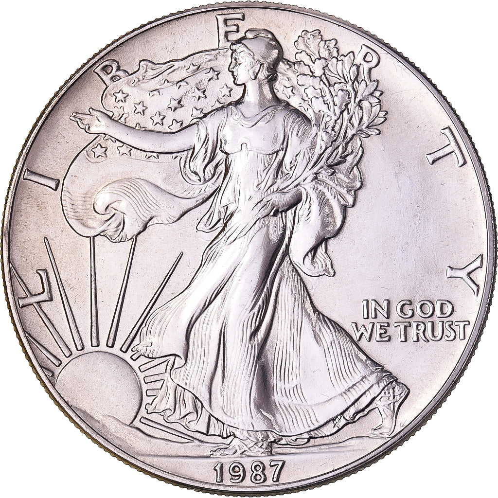 Stati Uniti, Dollar, 1987, Philadelphia, Argento, SPL, KM:273