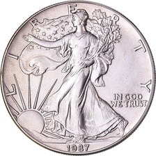 Stati Uniti, Dollar, 1987, Philadelphia, Argento, SPL, KM:273