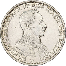 German States, PRUSSIA, Wilhelm II, 3 Mark, 1914, Berlin, Silver, AU(50-53)