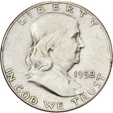 United States, Half Dollar, Franklin Half Dollar, 1952, Philadelphia, Silver