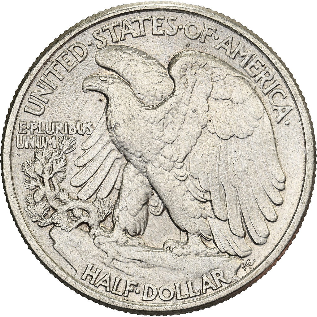 United States, Half Dollar, Walking Liberty Half Dollar, 1942, Philadelphia