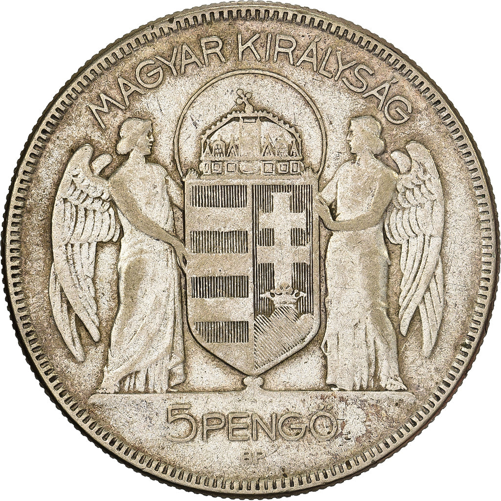 Hungary, 5 Pengö, 1930, Budapest, Silver, VF(30-35), KM:512.1