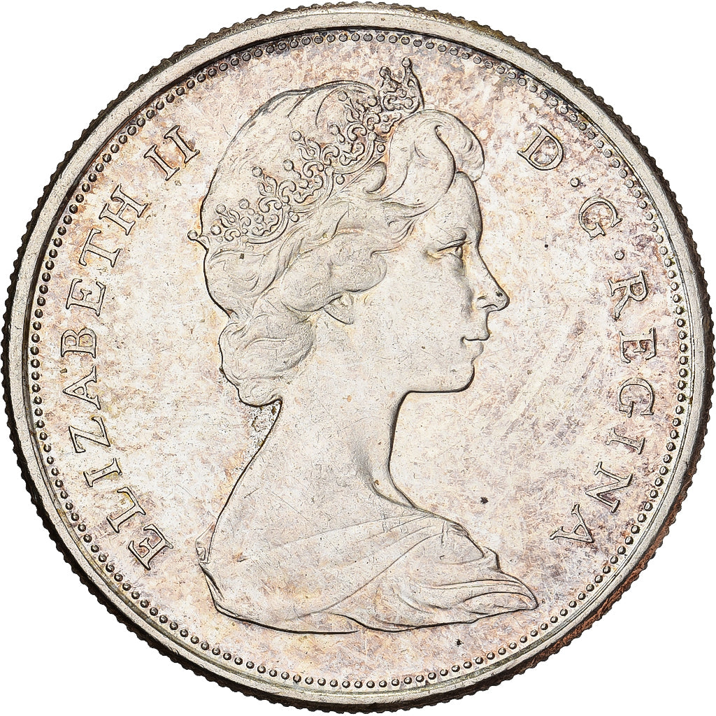 Canada, Elizabeth II, 50 Cents, 1967, Royal Canadian Mint, Silver, EF(40-45)