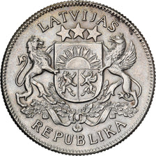 Lettonia, 2 Lati, 1925, Argento, BB+, KM:8