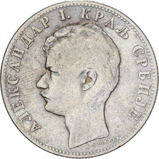 Serbia, Alexander I, 2 Dinara, 1897, Silver, VF(30-35), KM:22