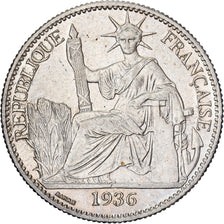 Indochine française, 50 Cents, 1936, Paris, Argent, TTB+, KM:4a.2