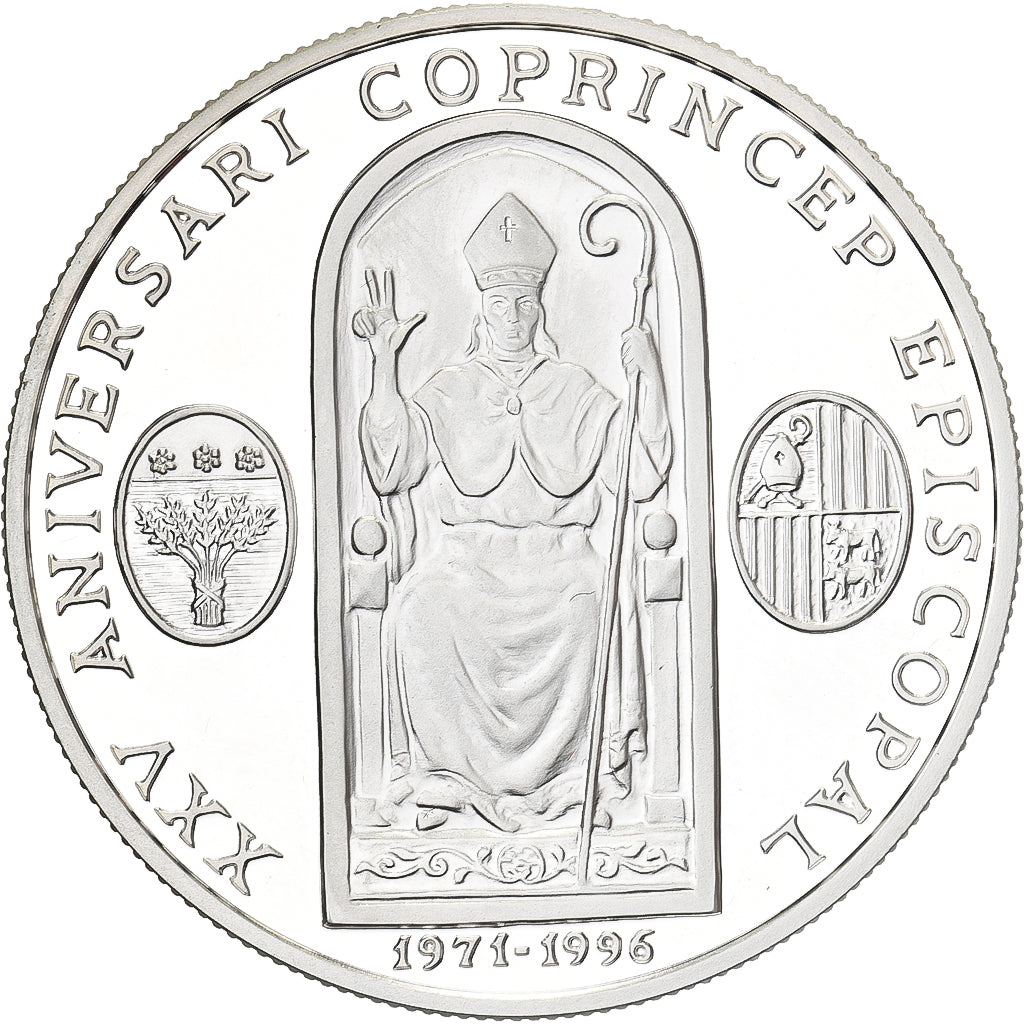 Andorra, 10 Diners, 1996, Silver, MS(64), KM:125