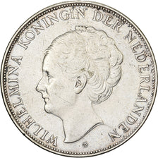 Netherlands, Wilhelmina I, 2-1/2 Gulden, 1937, Utrecht, Silver, EF(40-45)