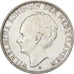 Países Bajos, Wilhelmina I, 2-1/2 Gulden, 1937, Utrecht, Plata, MBC, KM:165