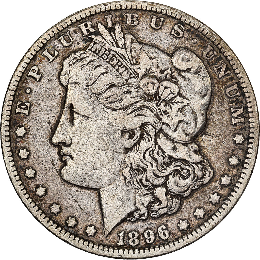 United States, Dollar, Morgan Dollar, 1896, New Orleans, Silver, VF(30-35)