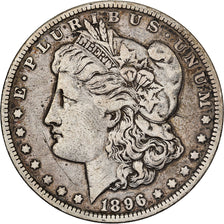 United States, Dollar, Morgan Dollar, 1896, New Orleans, Silver, VF(30-35)