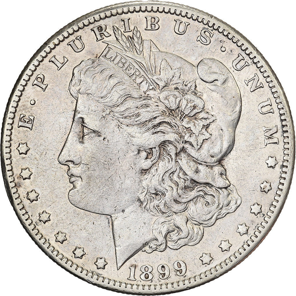 USA, Dollar, Morgan Dollar, 1899, New Orleans, Srebro, EF(40-45), KM:110