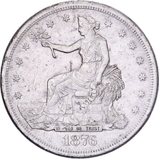 United States, Dollar, Trade Dollar, 1876, San Francisco, Silver, EF(40-45)