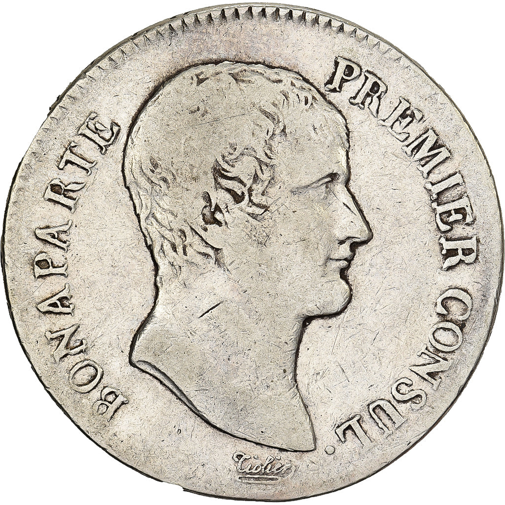 Frankreich, 5 Francs, Napoléon I, An 12, Perpignan, Silber, S, KM:659.12