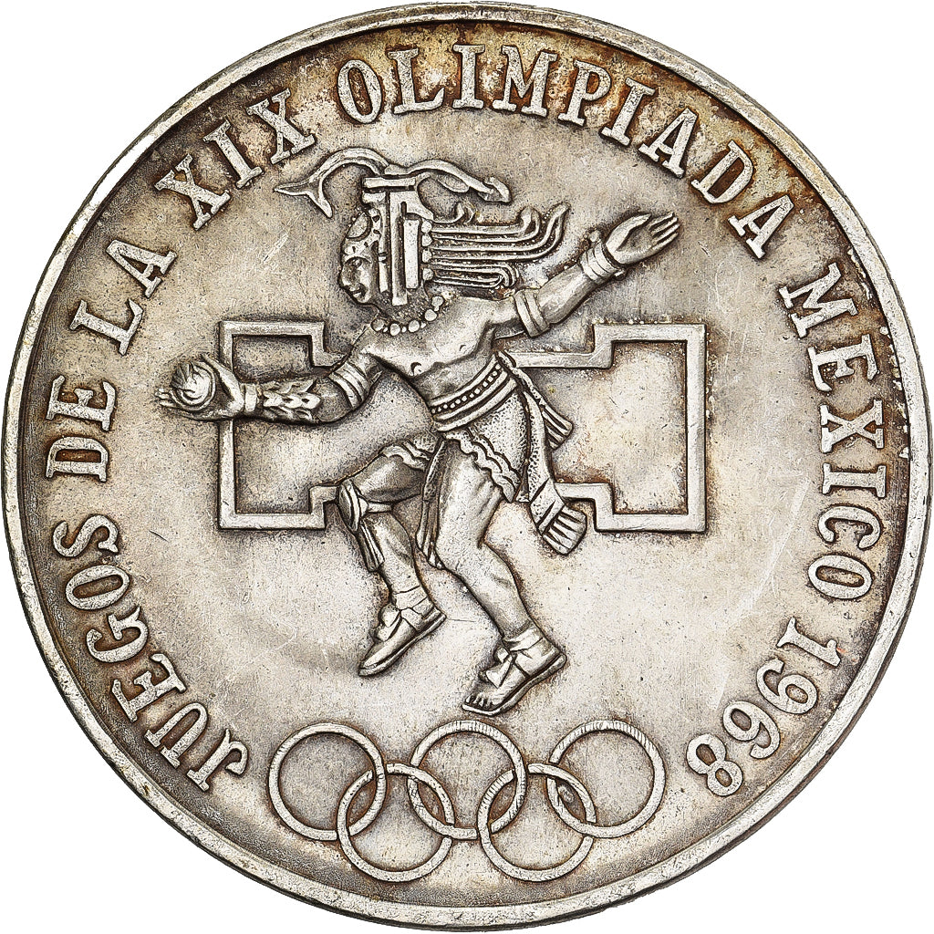 Mexico, 25 Pesos, 1968, Mexico City, Srebro, EF(40-45), KM:479.1
