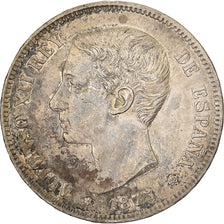 Spain, Alfonso XII, 5 Pesetas, 1875, Madrid, Silver, EF(40-45), KM:671